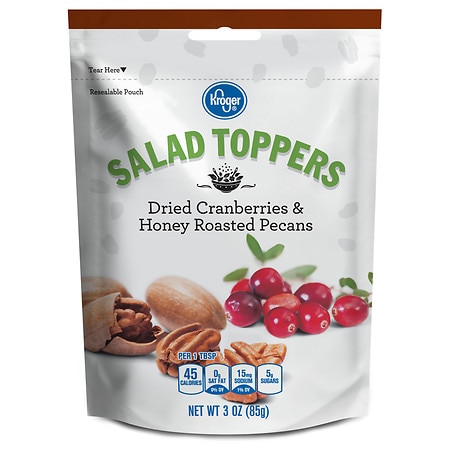 Kroger Dried Cranberries & Honey Roasted Pecans Salad Toppers - 3.0 oz