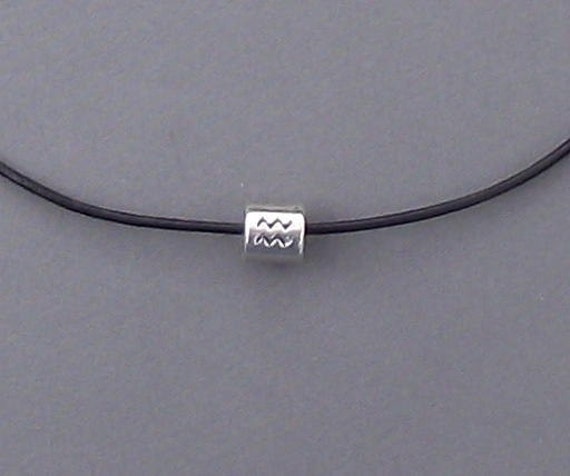 Zodiac Aquarius Bead Necklace