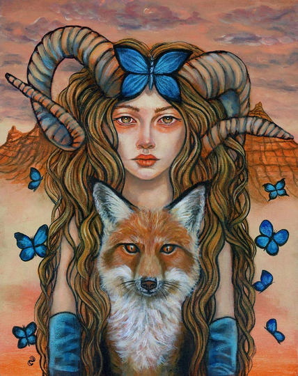 The Spirit Of Aries Astrological Zodiac Fine Art Print By Tammy Wampler