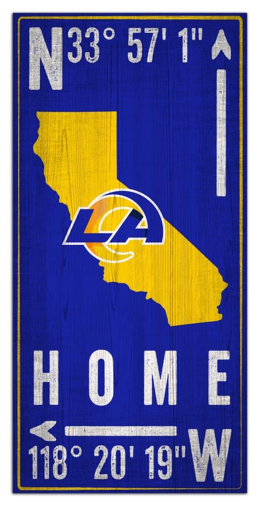 Fan Creations Los Angeles Rams Coordinate 6x12 Sign | N1034-LAR