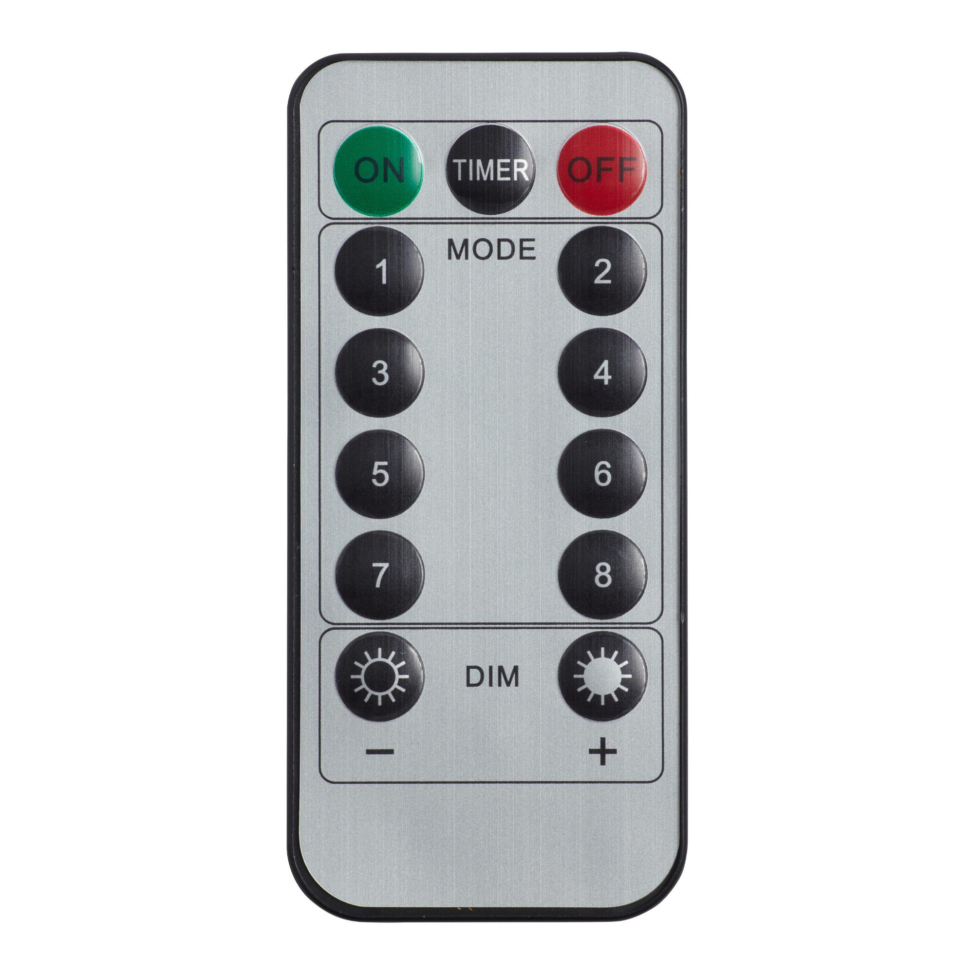Pier Place Sparkle LED String Lights Remote Control Set of 2: Silver - Metal by World Market