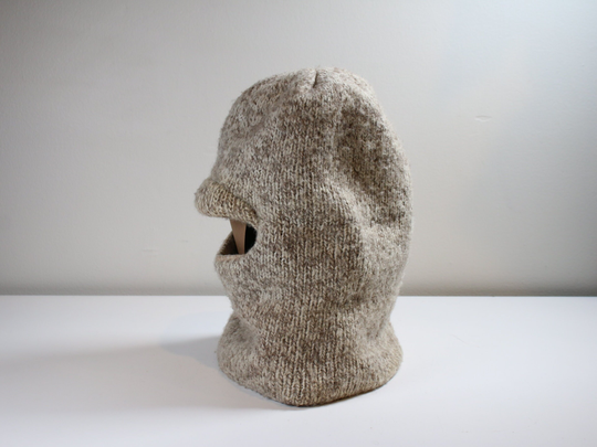 Wool Blend Winter Mask With Brim