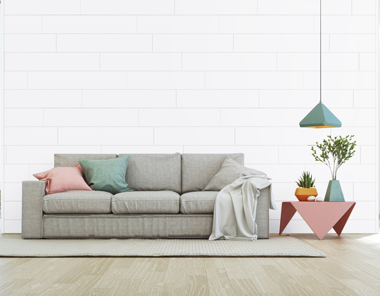 Classic Shiplap, Pure White, Diy Easy To Install, Wall Planks 26.4Sf/Carton