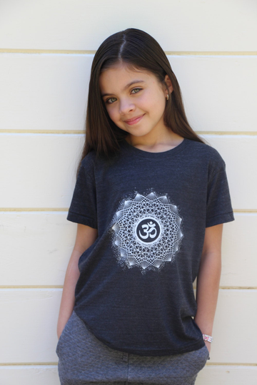 Om Dotwork Mandala Kids Tee Or Tank