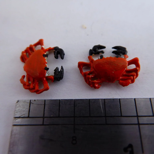 2 X Crabs For 112Th Dolls House Setting