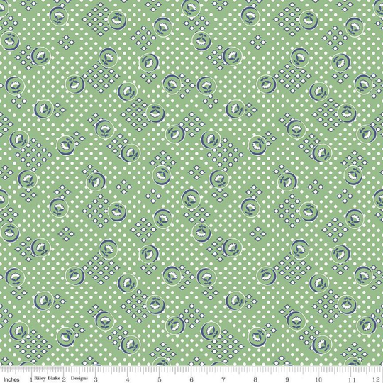 Lori Holt Cook Book Vintage Leaf Fabric From Riley Blake