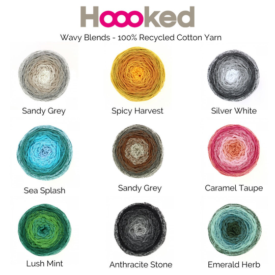 Hoooked Wavy Blends 100% Recycled Cotton Yarn