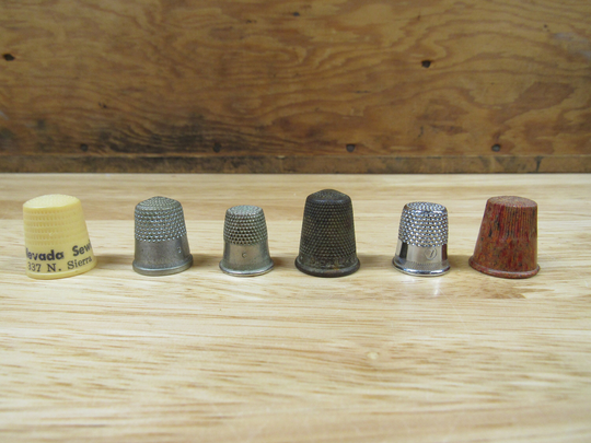 Collectible Porcelain Thimbles, Variety Of Plastic & Metal Thimbles