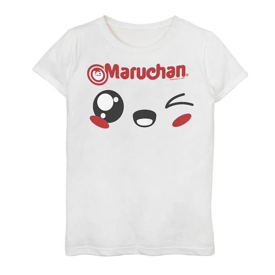 Girls 7-16 Maruchan Chibi Wink Graphic Tee, Girl's, Size: Large, White