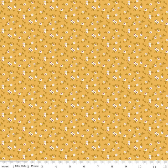 Sale Cook Book Blossom C11763 Daisy - Riley Blake Designs Lori Holt Floral Flowers Quilting Cotton Fabric