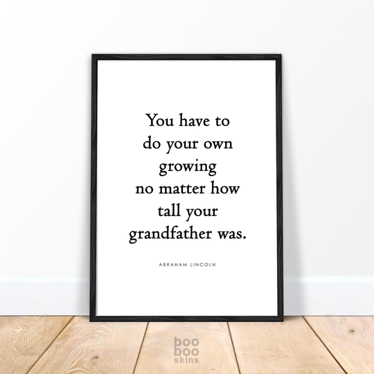 Irish Proverb Print | St Patrick's Gift Abraham Lincoln Quote Do Your Own Growing Saying Day