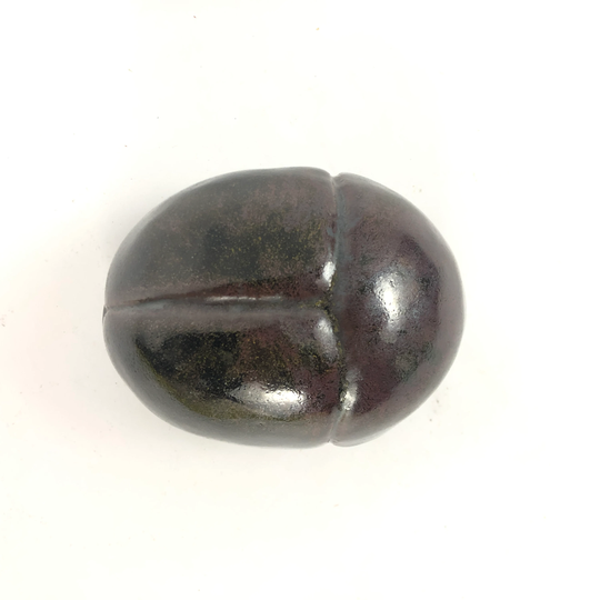 Vintage Ulla Kraitz Swedish Stoneware Pottery Scarab Sculpture