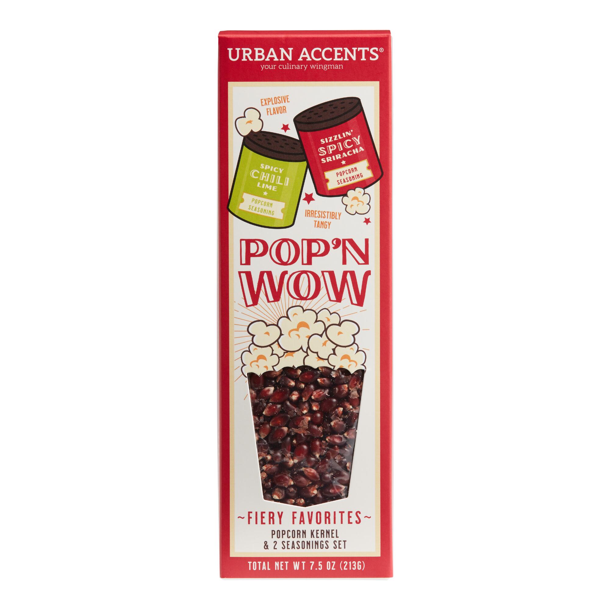 Urban Accents Pop'N Wow Spicy Popcorn and Seasonings Set by World Market