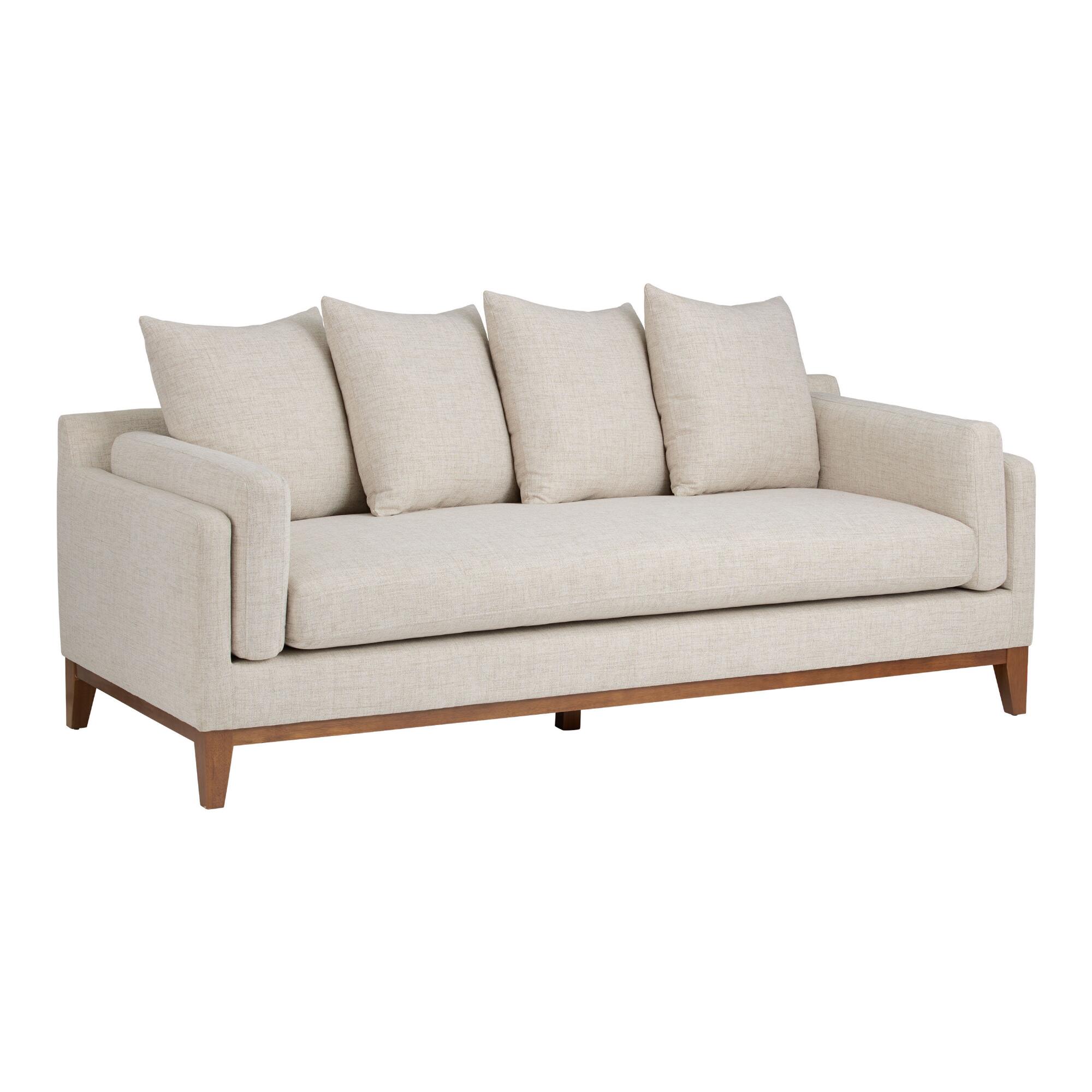 Ivory Deep Seat Lukas Sofa by World Market