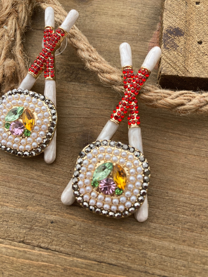 Sushi Earrings, Seafood Love Earrings