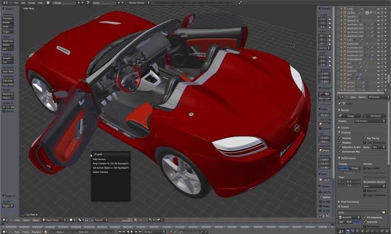 Blender-3D Content Creation Suite for Mac OS X Alternative to Autodesk 3ds Max