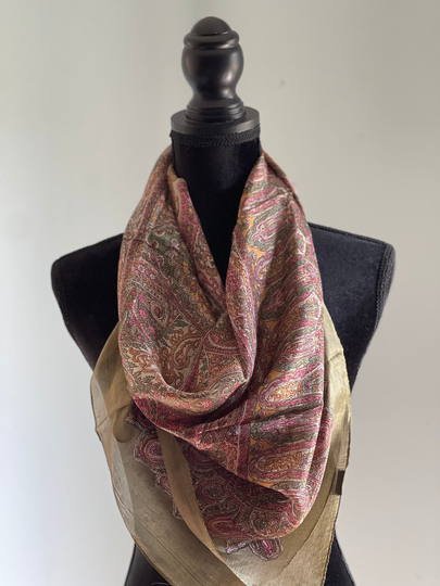 Large Square Silk Blend Women Scarfs, Scarves