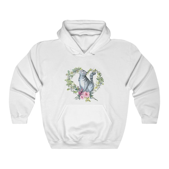 Tabby Cat Women's Unisex Heavy Blend Hoodie Sweatshirt