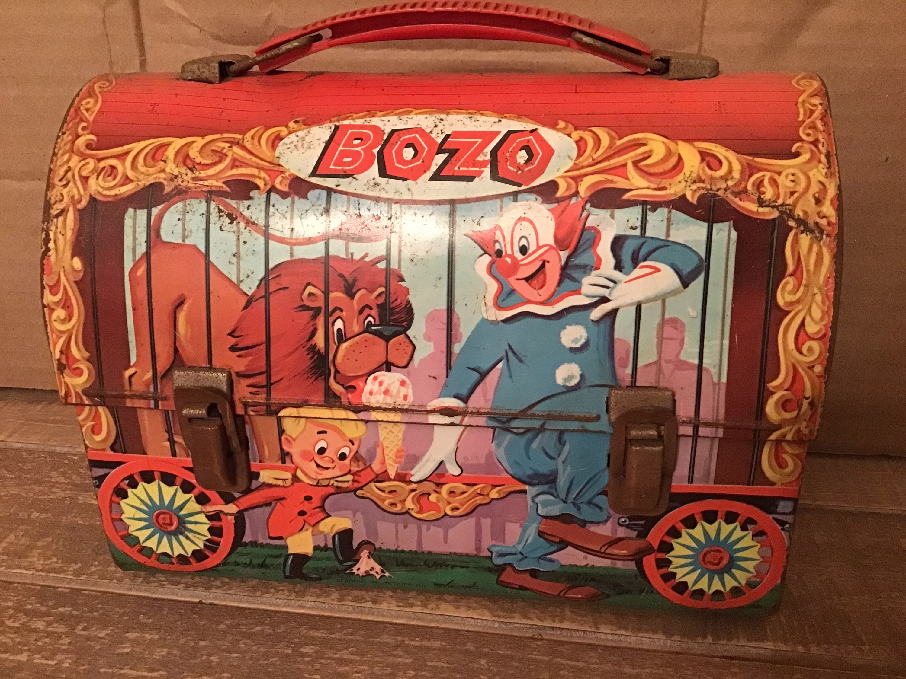 Bozo The Clown Lunchbox Vintage Dome Antiques