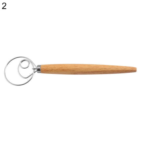 Manual Stainless Steel Flour Milk Whisk Blender Egg Beater Kitchen Utensils - 2