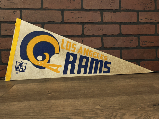 1960's Los Angeles Rams Nfl Large Vintage Pennant