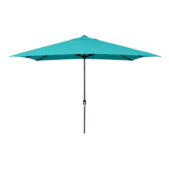Rectangular Solid Patio Umbrella: Black - Fabric by World Market