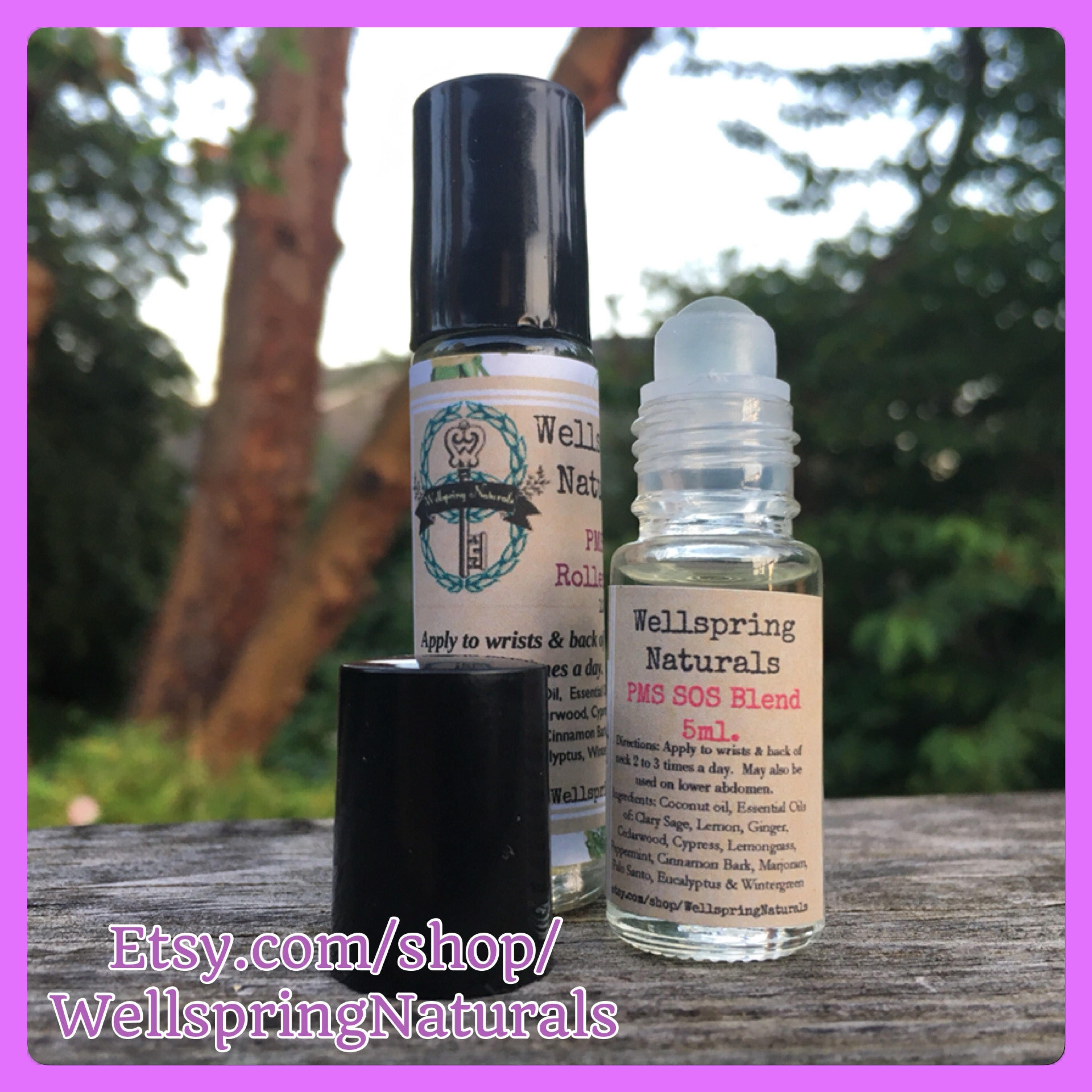 Pms Sos Roller Blend - 10Ml Or 5Ml Essential Oil Handmade Hand Blended Period Relief