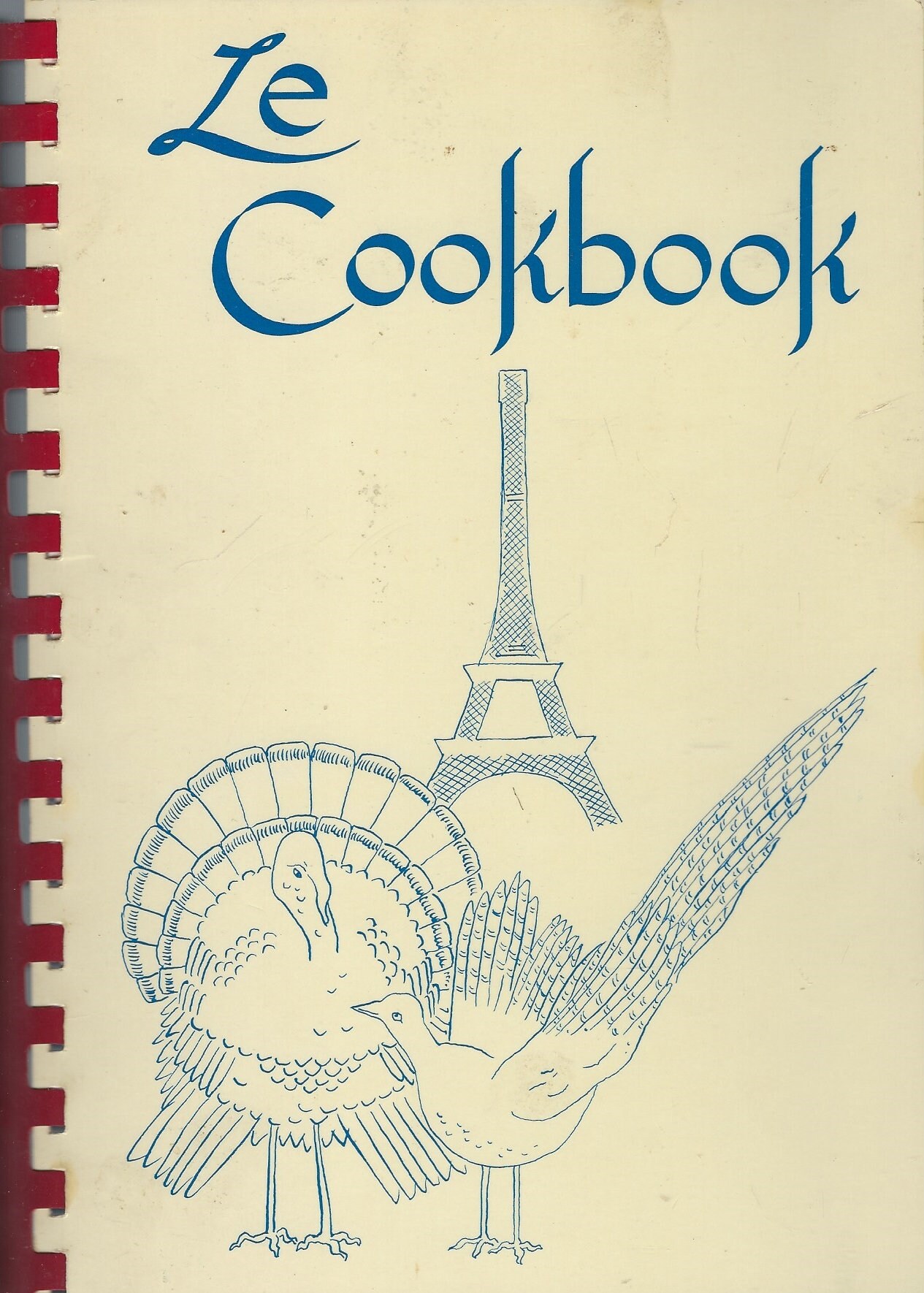 Paris France 1974 Vintage American Hospital Le Cookbook All Recipes Bilingual in French & English Gourmet Ethnic Collectible Rare Cook Book