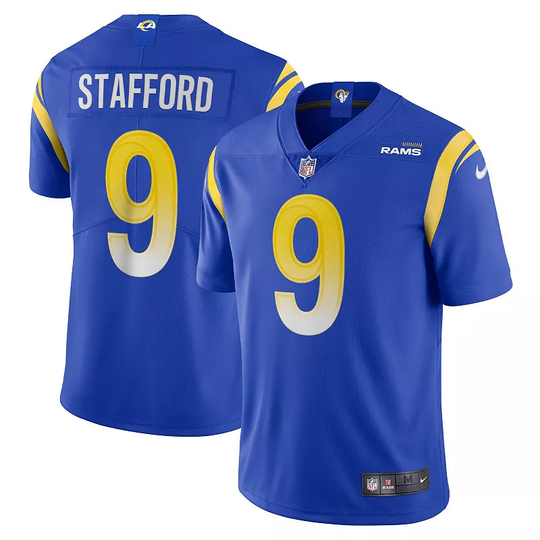 Men's Nike Matthew Stafford Royal Los Angeles Rams Vapor Limited Jersey, Size: Small, LAR Blue