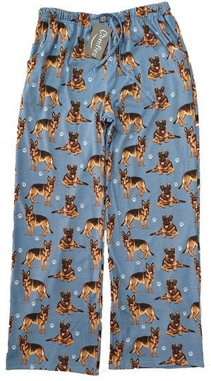 German Shepherd Unisex Cotton Blend Pajama Bottoms - Super Soft & Comfortable Perfect For Gifts