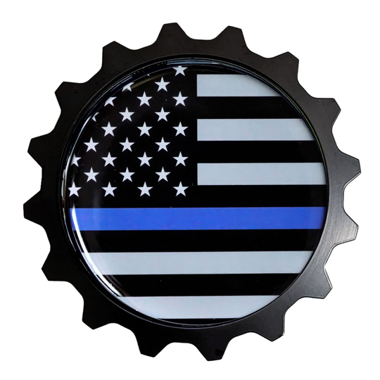 Aluminum 3.75" Police Grille Badge - Fits Many Vehicles Like Fj Cruiser & 4Runner 5Th Gen/Newer Tacoma & Tundra
