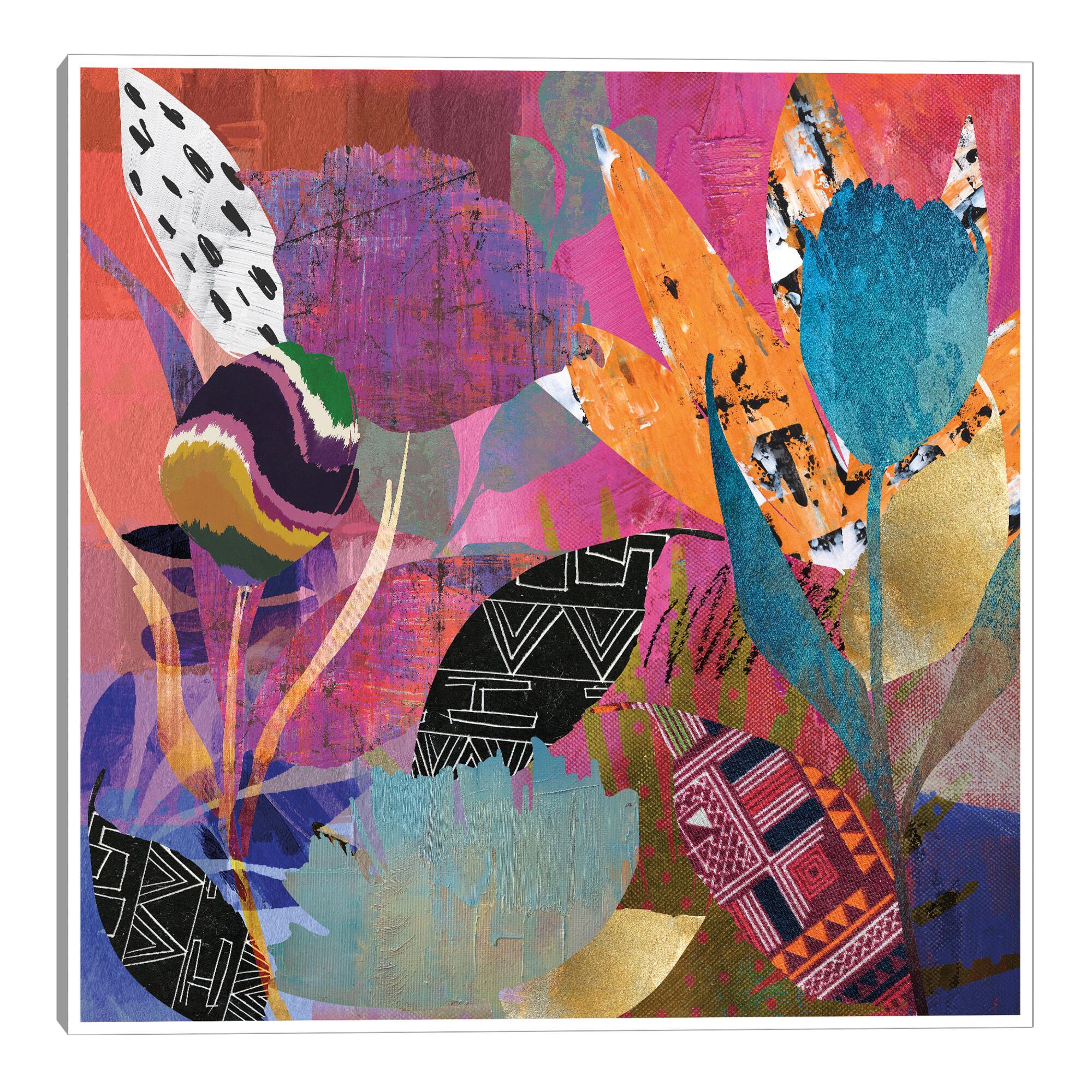 Flower Power By Nikki Chu Framed Canvas Wall Art: Multi by World Market