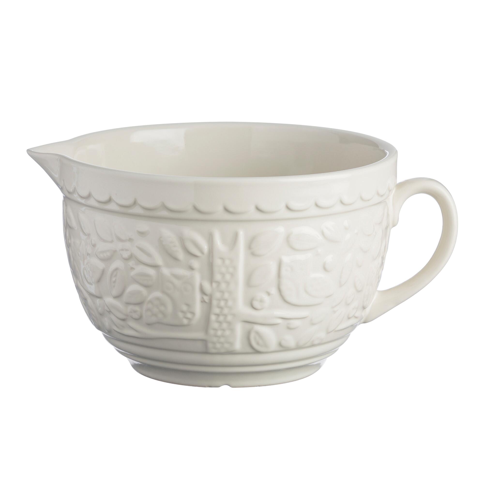 Mason Cash Cream In the Forest Batter Bowl: White by World Market