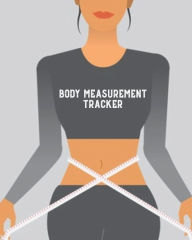 Body Measurement Tracker: Log & Write Measurements, Keep Track Of Progress Notebook, Record Weight Loss For Diet, Gift, Women & Men Jo