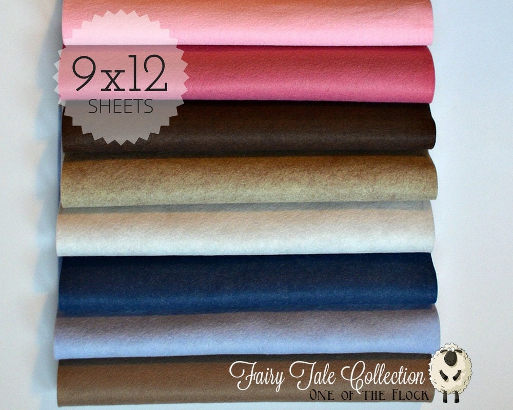 Fairytale Felt Collection, Wool Blend Felt, Sheets, Fabric, Fabric Bundle, Bundles, Collections