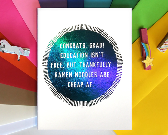 Funny Card For Graduate - High School Senior College Graduation