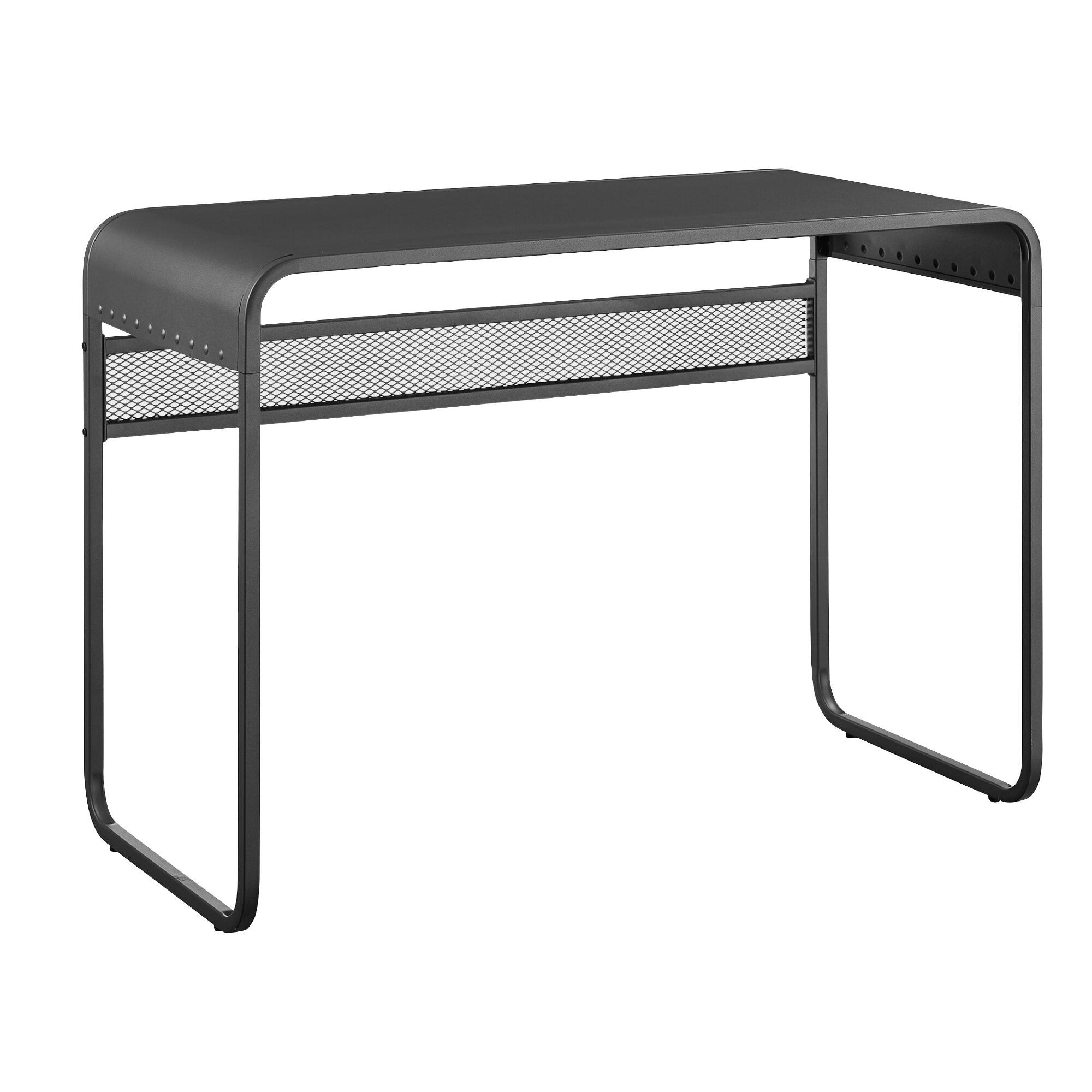 Gunmetal Modern Peyton Desk: Black by World Market
