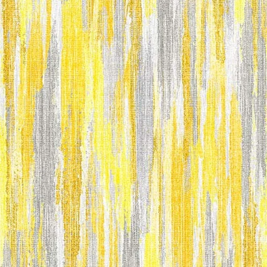Raffia Yellow & Gray Paintstripes Blender Cotton Fabric, Michael Miller Quilting Sunny Delight Rose Fabric