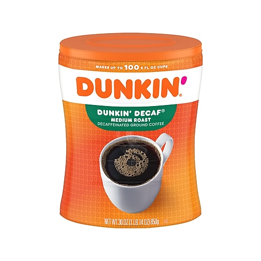 Dunkin' Original Blend Decaf Ground Coffee, Medium Roast, 30 oz. (8133401293)