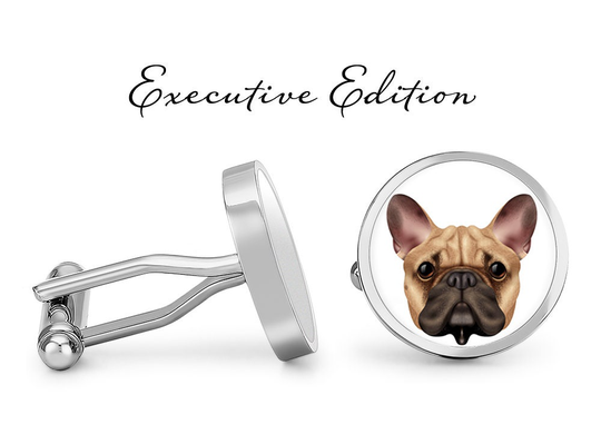 French Bulldog Cufflinks Bulldogs Cuff Links Dog Cufflink | Lifetime Guarantee S1757