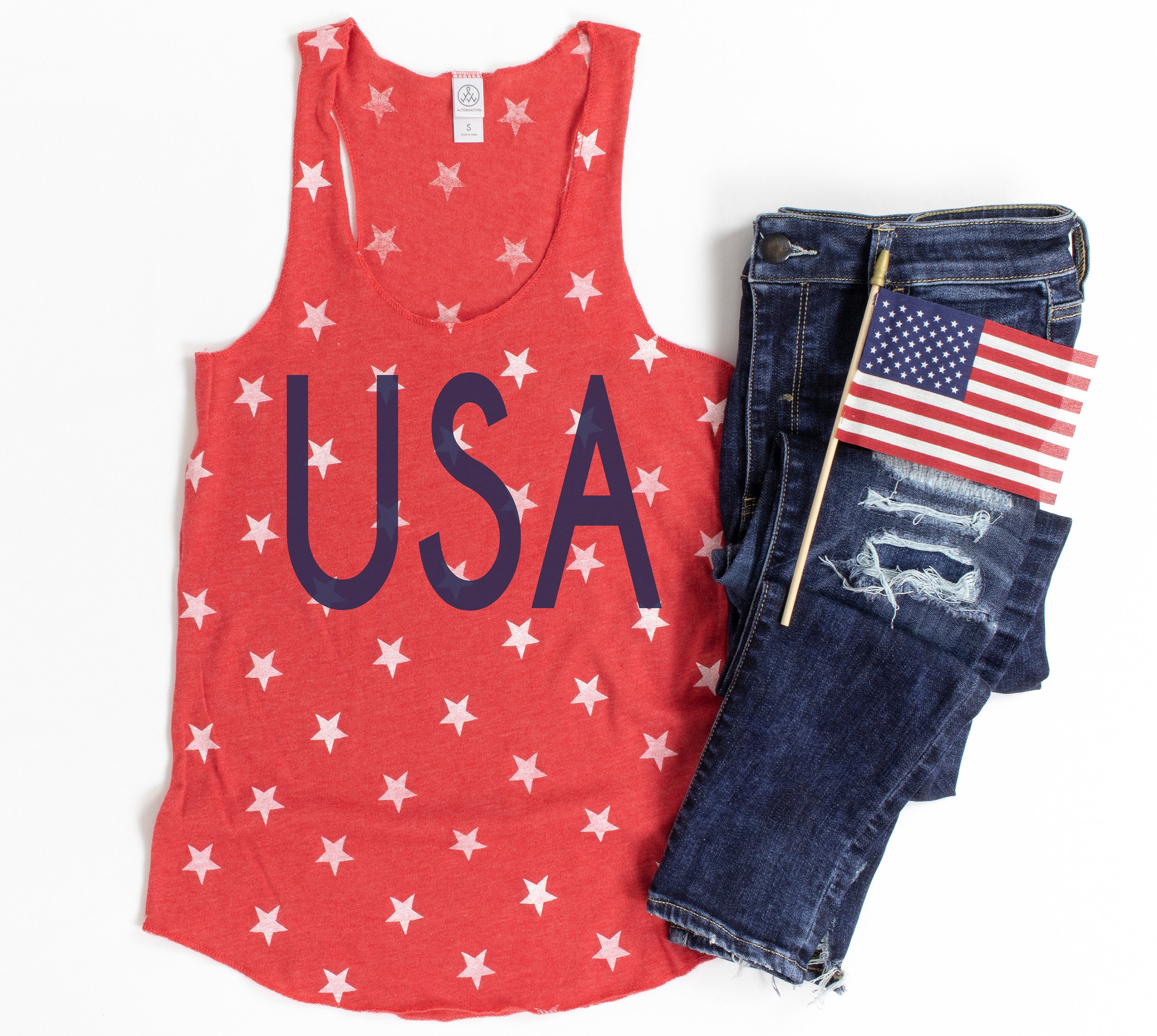 Womens Fourth Of July Tank Top Usa Stars Party Drinking Tank Top Womens Drinking Top. Eagle Patriotic Free Shipping