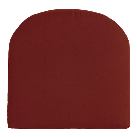 Sunbrella Terracotta Canvas Gusseted Outdoor Patio Chair Cushion: Orange - Acrylic by World Market