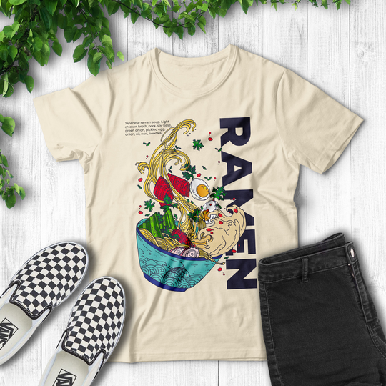 Vintage Style Ramen T-Shirt - Graphic Tees