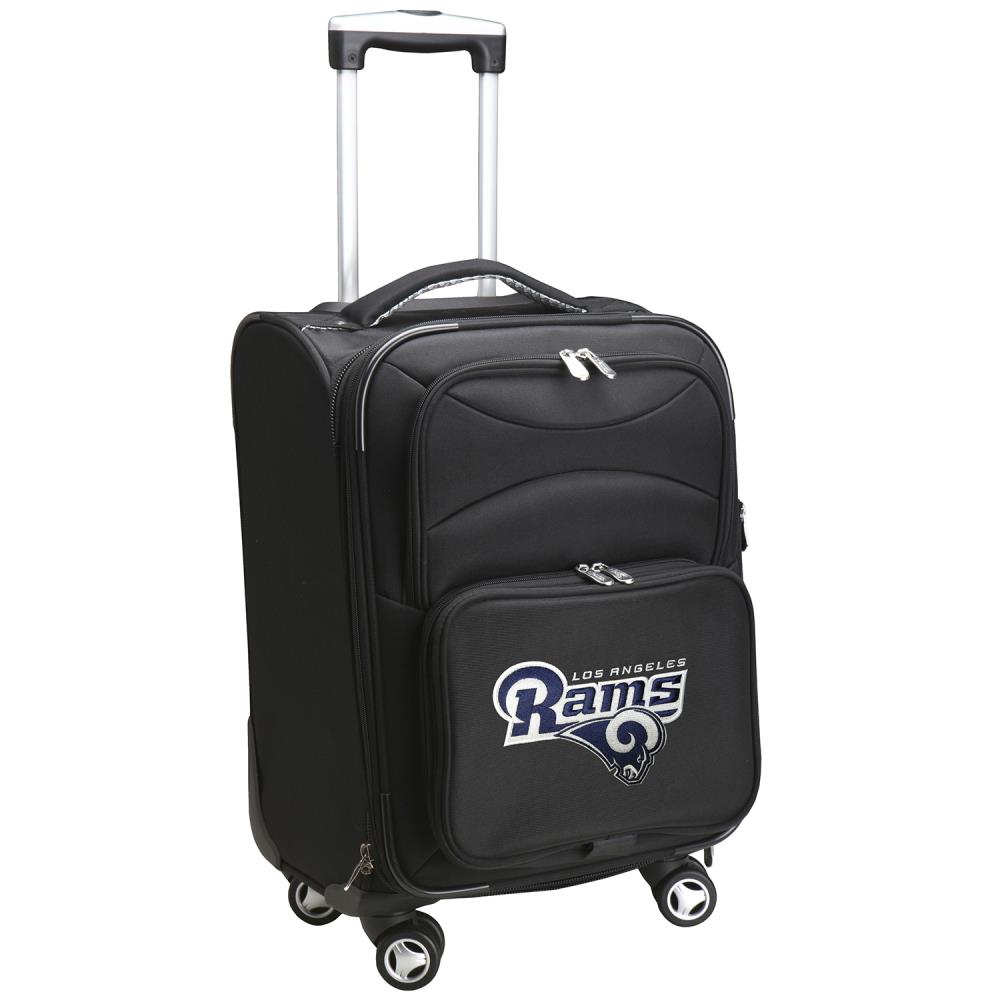 Mojo Licensing NFL Los Angeles Rams 21.5 x 12 x 14 Black Ballistic Nylon Softshell Carry-on Bag (1-Bag) | NFLRL202