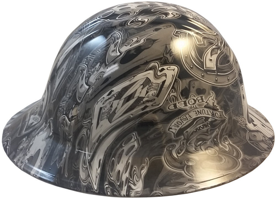 Vegas Baby Hydro Dipped Hard Hats Full Brim Style With Tote