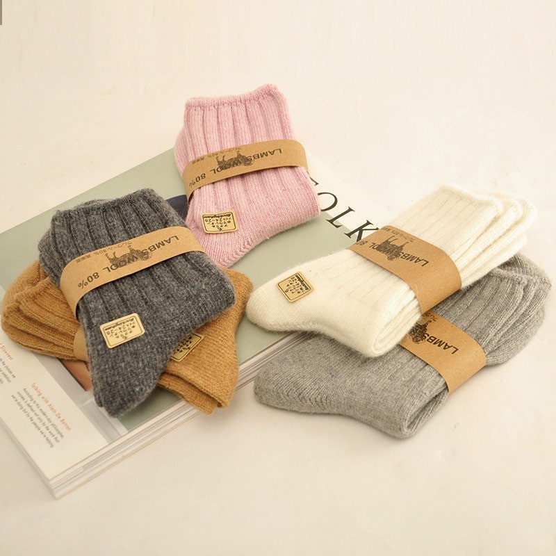 Miss June's| 1 Pair Wool Blended Socks|Winter| Warm | Soft High Quality| Gift Idea Thanksgiving |Women's Socks|Cozy