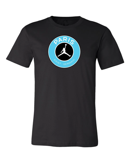 Jordan Paris Saint Germain Tar Heel Blue Circle Logo T-Shirt | Air Shirt | 6 Sizes S-5xl Fast Ship