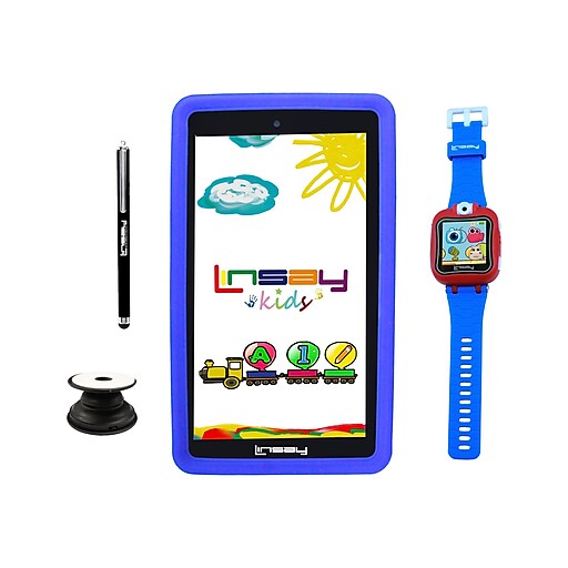 Linsay 7" Tablet, 2GB RAM, 32GB, Android, Blue/Black (F7KBWBP)