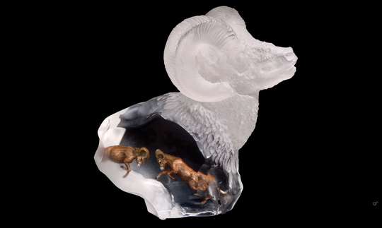 Mountain Spirit Bighorn Sheep Ram Art Sculpture By Artist Kitty Cantrell & Starlite Originals-New