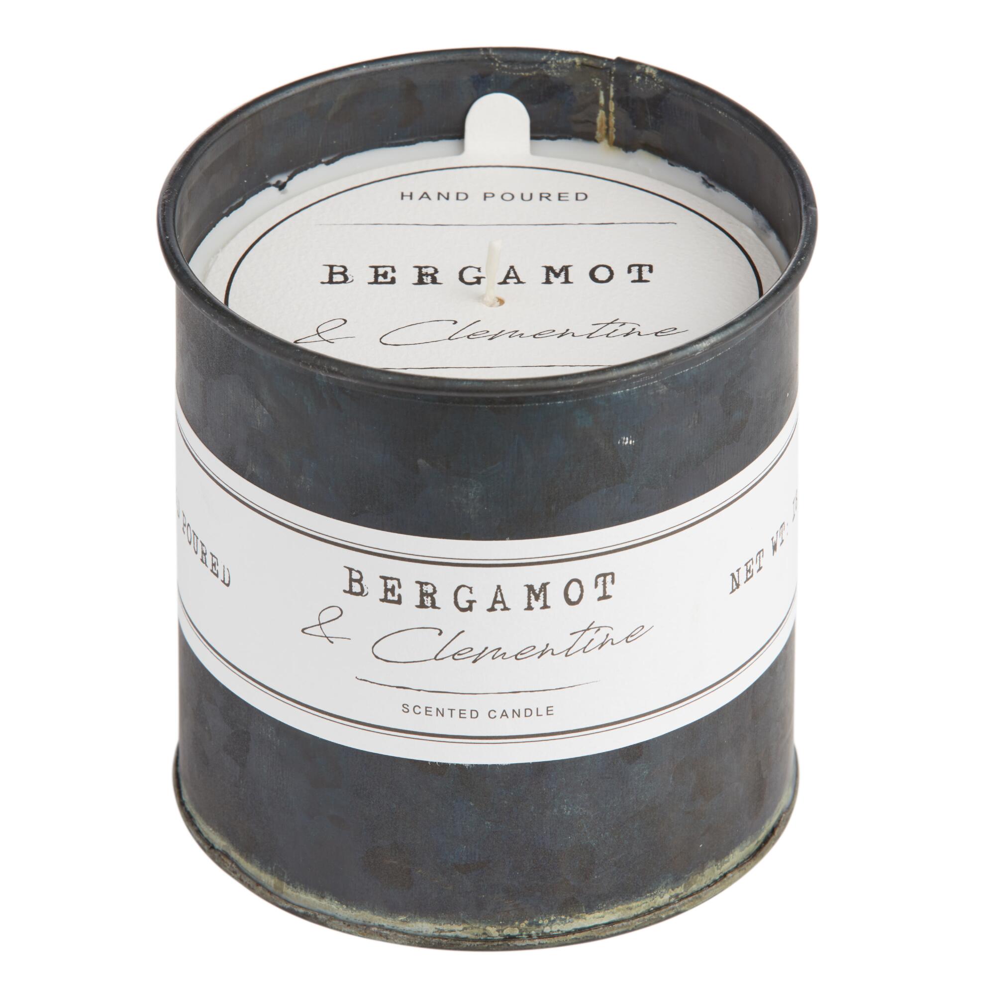 Bergamot & Clementine Antique Oil Tin Scented Candle by World Market